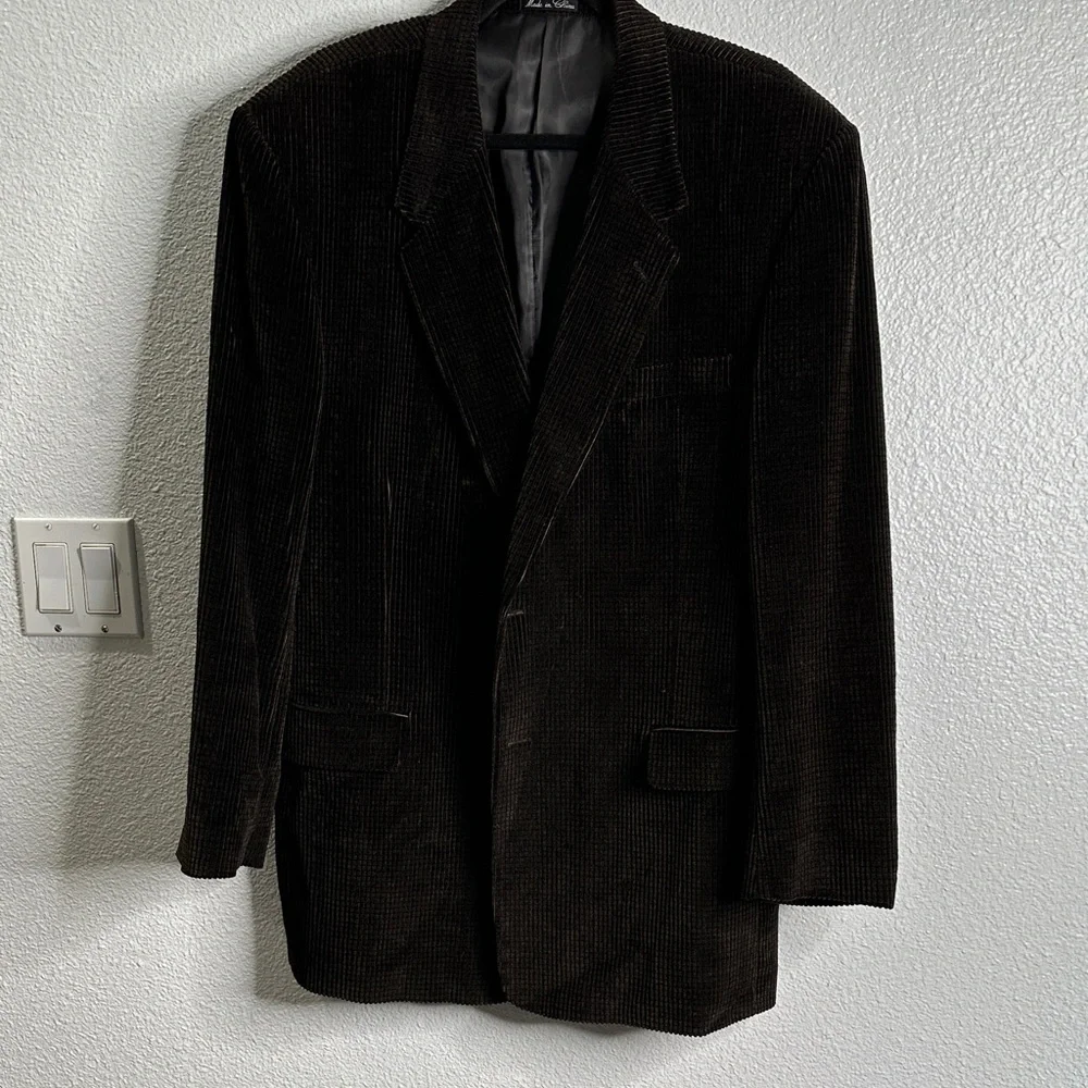 Norm Thompson brown corduroy sports blazer Classic Men's size 44L
